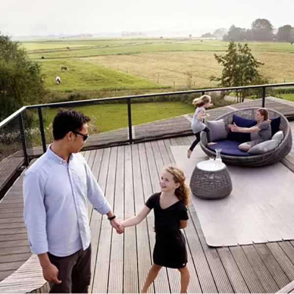 Nordic Creative Personalized Round Vine Bed (12)