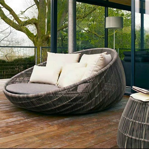Nordic Creative Personalized Round Vine Bed (3)