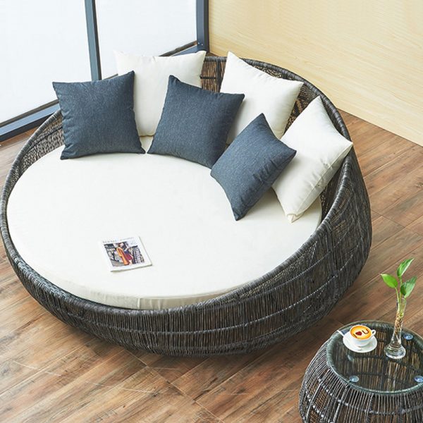 Nordic Creative Personalized Round Vine Bed (4)