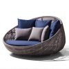 Nordic Creative Personalized Round Vine Bed (8)