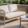 Nordic solid wood outdoor leisure rattan anti-corrosion wood sofa (7)