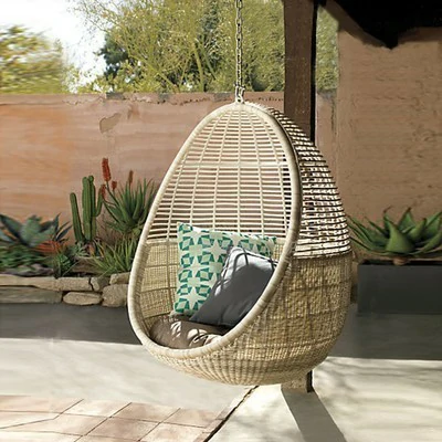 Outdoor Hanging Basket Combination Vine Chair Swing (24)