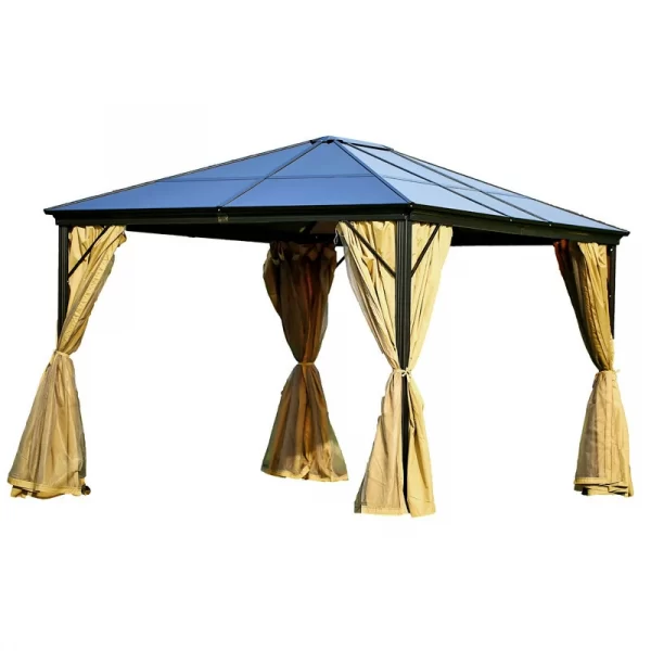 Outdoor Sunshed Courtyard Villa Garden Sunshade Roman Tent (4)