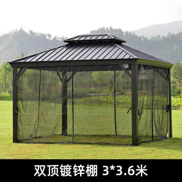 Outdoor Sunshed Courtyard Villa Garden Sunshade Roman Tent (8)