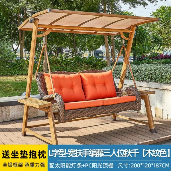 Outdoor Swing, Courtyard Garden, Villa Balcony, Cast Aluminum, Internet Famous Rocking Chair (11)