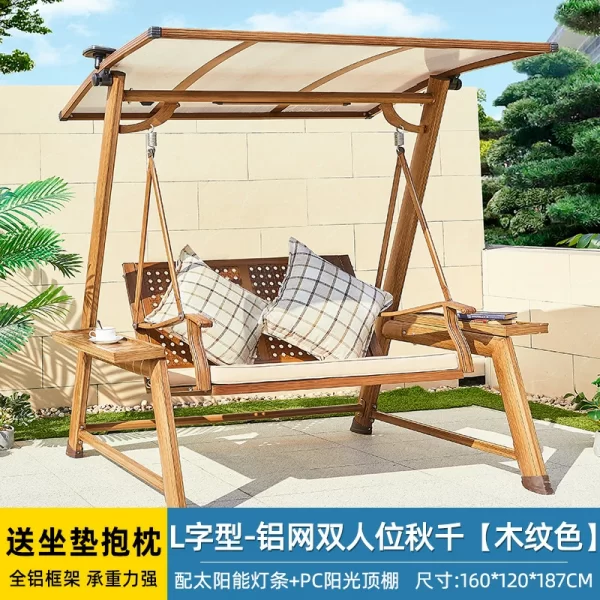 Outdoor Swing, Courtyard Garden, Villa Balcony, Cast Aluminum, Internet Famous Rocking Chair (12)
