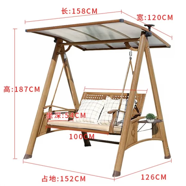 Outdoor Swing, Courtyard Garden, Villa Balcony, Cast Aluminum, Internet Famous Rocking Chair (29)