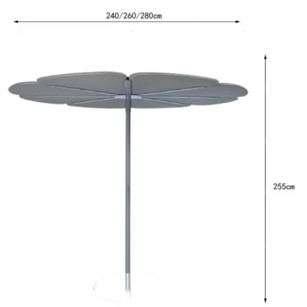 Outdoor Umbrella Vine Weaving Petal Sunshade Umbrella (1)