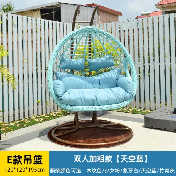 Outdoor balcony hanging chair, home hanging basket (12)