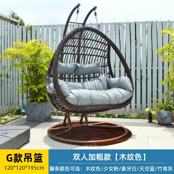 Outdoor balcony hanging chair, home hanging basket (20)