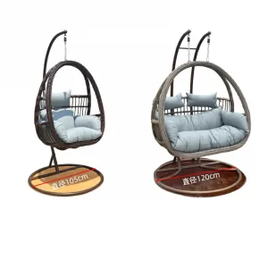 Outdoor balcony hanging chair, home hanging basket, rattan chair, indoor hanging bed, swing, bird's nest chair, bedroom, single person cradle chair