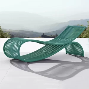 Outdoor bedding, hotel pool, rattan woven outdoor lounge chair furniture