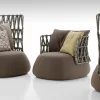 Outdoor bedding, rattan woven sofa (14)