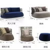 Outdoor bedding, rattan woven sofa (6)