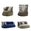 Outdoor bedding, rattan woven sofa (8)