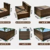 Outdoor furniture rattan sofa Nordic rattan woven sofa (24)