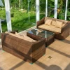 Outdoor furniture rattan sofa Nordic rattan woven sofa (25)