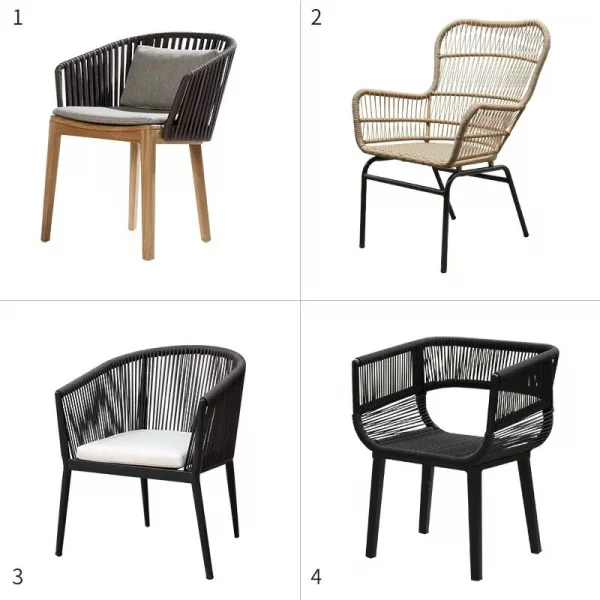 Outdoor furniture woven rattan chair (3)-