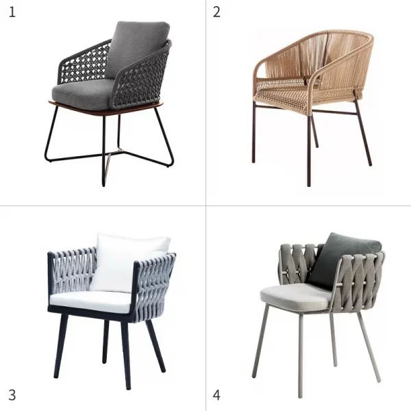 Outdoor furniture woven rattan chair (4)-