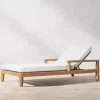 Outdoor high-end villa hotel swimming pool lounge chair, teak wood bed (13)