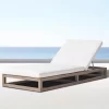 Outdoor high-end villa hotel swimming pool lounge chair, teak wood bed (2)