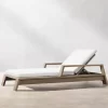 Outdoor high-end villa hotel swimming pool lounge chair, teak wood bed (3)