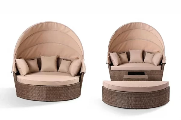 Outdoor leisure pool large round bed (12)