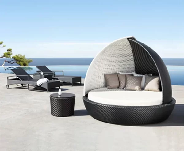 Outdoor leisure pool large round bed (14)