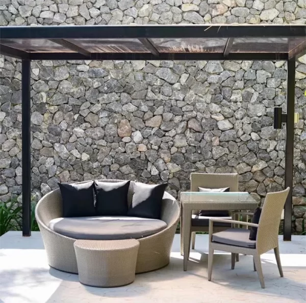 Outdoor leisure pool large round bed (15)