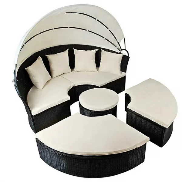 Outdoor leisure pool large round bed (18)