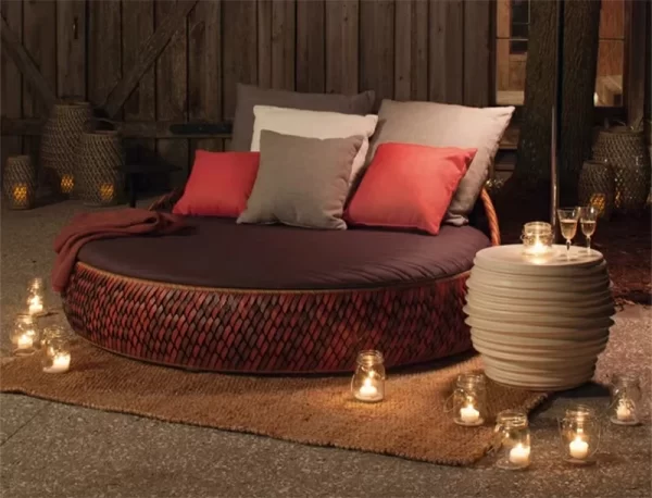 Outdoor leisure pool large round bed (20)