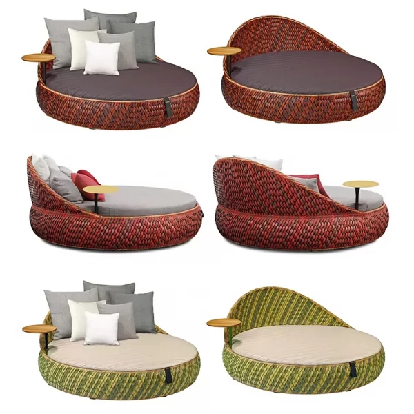 Outdoor leisure pool large round bed (21)