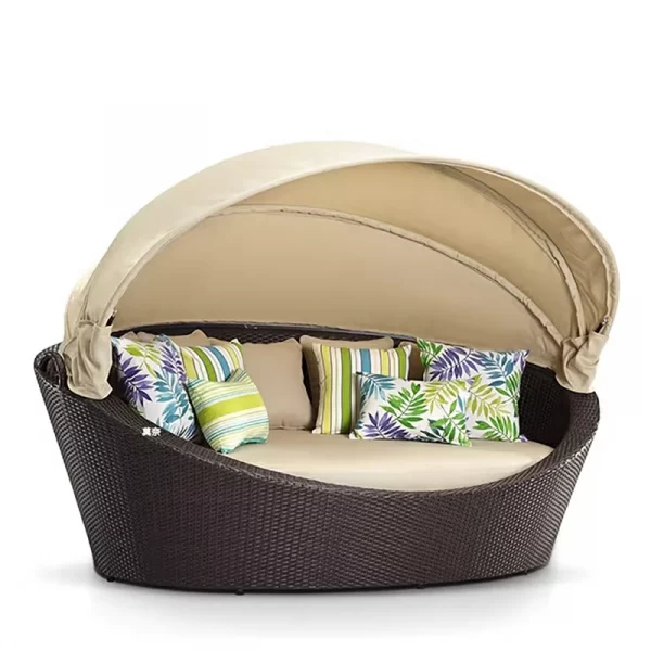 Outdoor leisure pool large round bed (7)