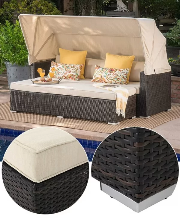 Outdoor leisure pool large round bed (9)