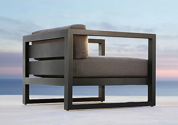 Outdoor leisure sofa, waterproof and sun protection, outdoor villa balcony, (3)