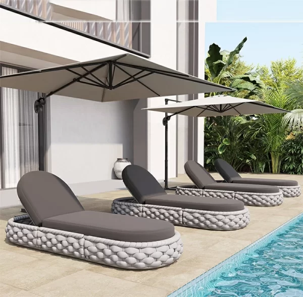Outdoor lounge chairs, beach chairs, courtyard furniture (1)