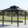 Outdoor pavilions with galvanized ceilings (5)