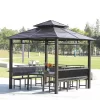 Outdoor pavilions with galvanized ceilings (7)