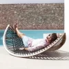 Outdoor scenic area, lying bed, rattan weaving (11)