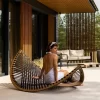 Outdoor scenic area, lying bed, rattan weaving (15)