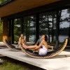 Outdoor scenic area, lying bed, rattan weaving (19)