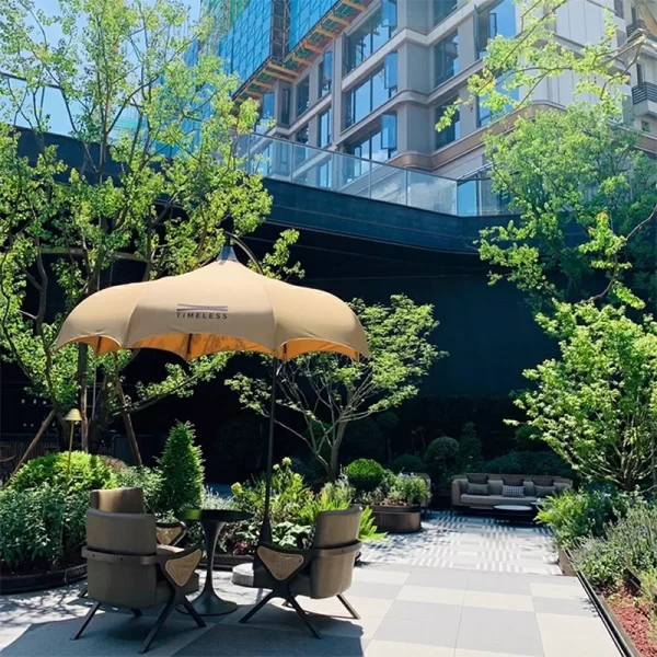 Outdoor sunshade, courtyard, coffee shop (7)