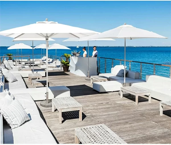 Outdoor sunshade, courtyard, outdoor terrace, center pillar umbrella (11)