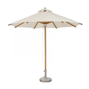 Outdoor sunshade, courtyard, outdoor terrace, center pillar umbrella, circular coffee shop, beach, swimming pool, hotel garden, wood grain umbrella