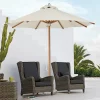 Outdoor sunshade, courtyard, outdoor terrace, center pillar umbrella (5)