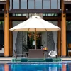 Outdoor sunshade, courtyard, outdoor terrace, center pillar umbrella (6)