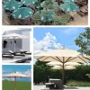 Outdoor sunshade, courtyard, outdoor terrace, center pillar umbrella (7)