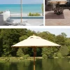 Outdoor sunshade, courtyard, outdoor terrace, center pillar umbrella (8)