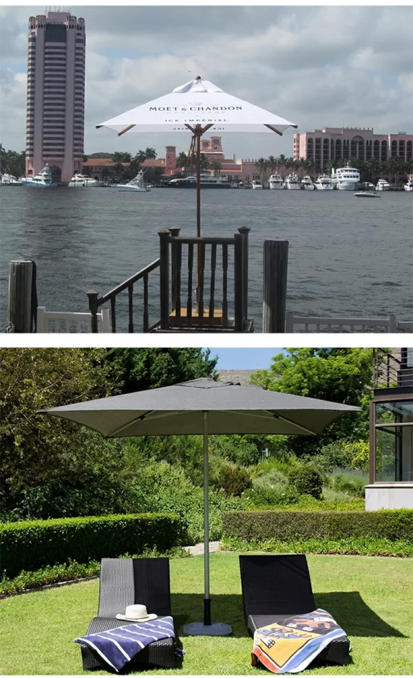 Outdoor sunshade, courtyard, outdoor terrace, center pillar umbrella (9)