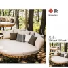 Outdoor swimming pool, bird's nest, rattan woven bed (16)